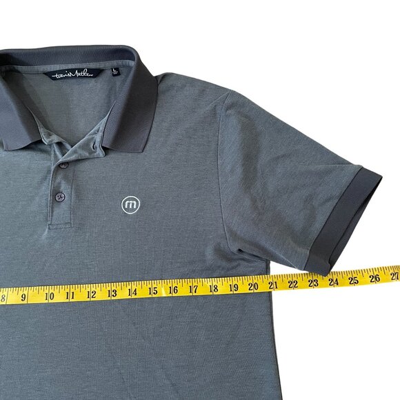 Travis Mathew Polo Golf Shirt Men's Size Large Gray Casual Preppy - Picture 3 of 5